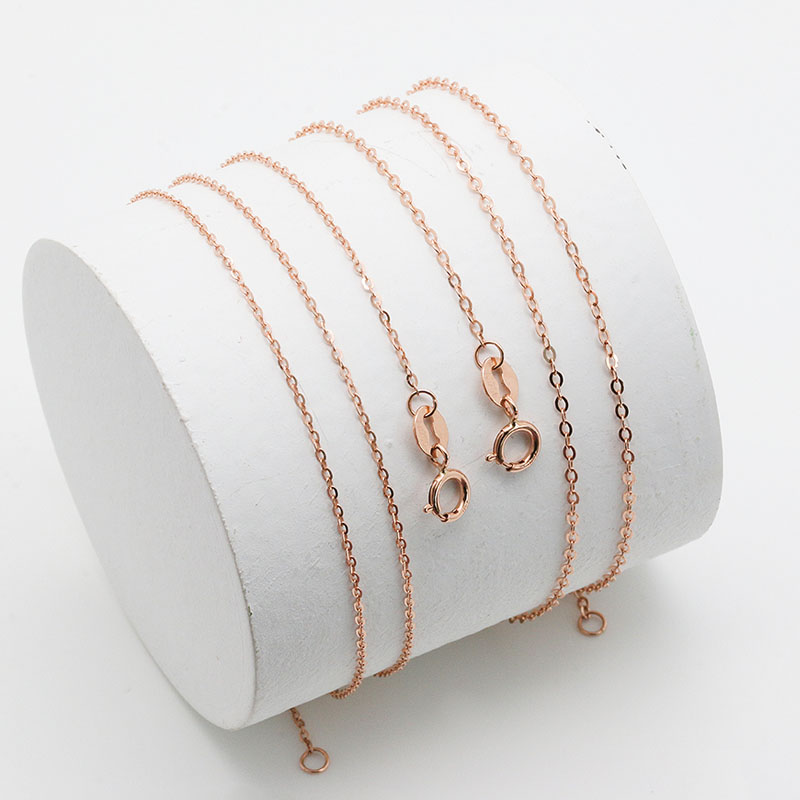 玫瑰金永不褪色送女朋友老婆项链