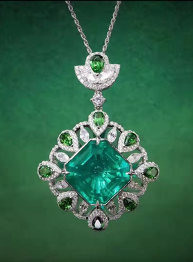 抖音直播高定珠宝设计祖母绿切工