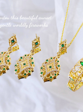 意大利工艺金项链复古宫廷风女