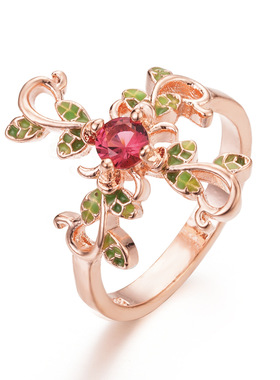 十字架欧美风玫瑰金925银手饰品