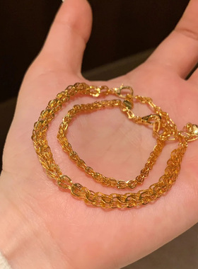 youngever新款时尚金色凤尾手链