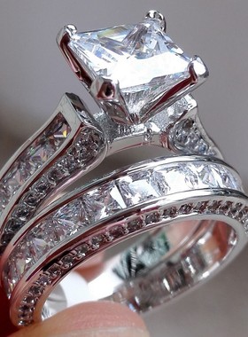 youngwish外贸货源锆石一对首饰