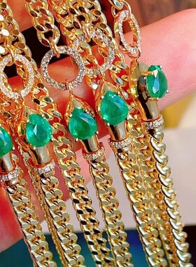 中古风古巴链灵蛇皇家蓝手镯女