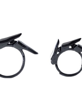 Young潮牌指环空山基风格个性小众设计师品牌镀925银开口戒指男女