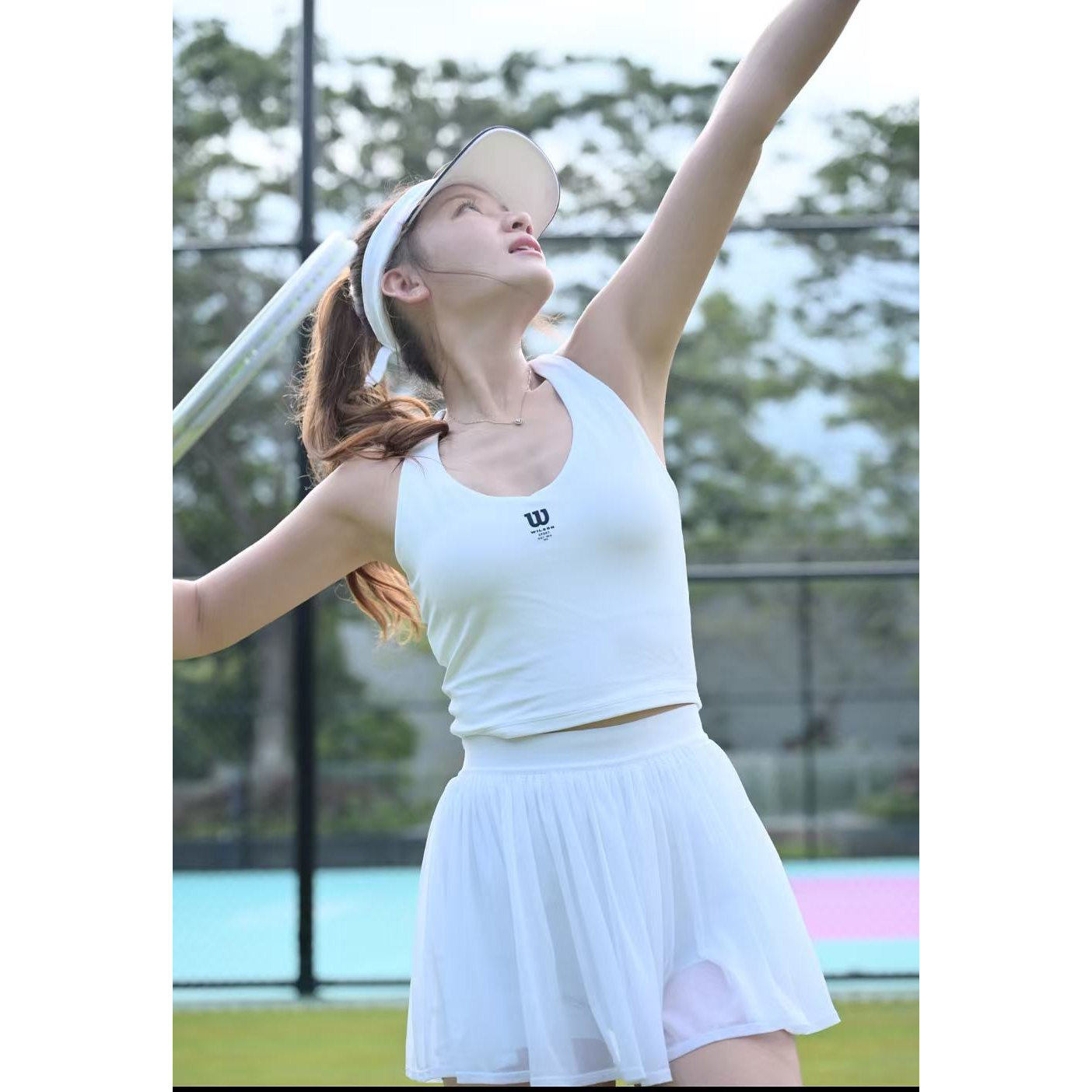Wilson威尔胜女士COURT纯色网球运动训练健身背心WW00567511WTA