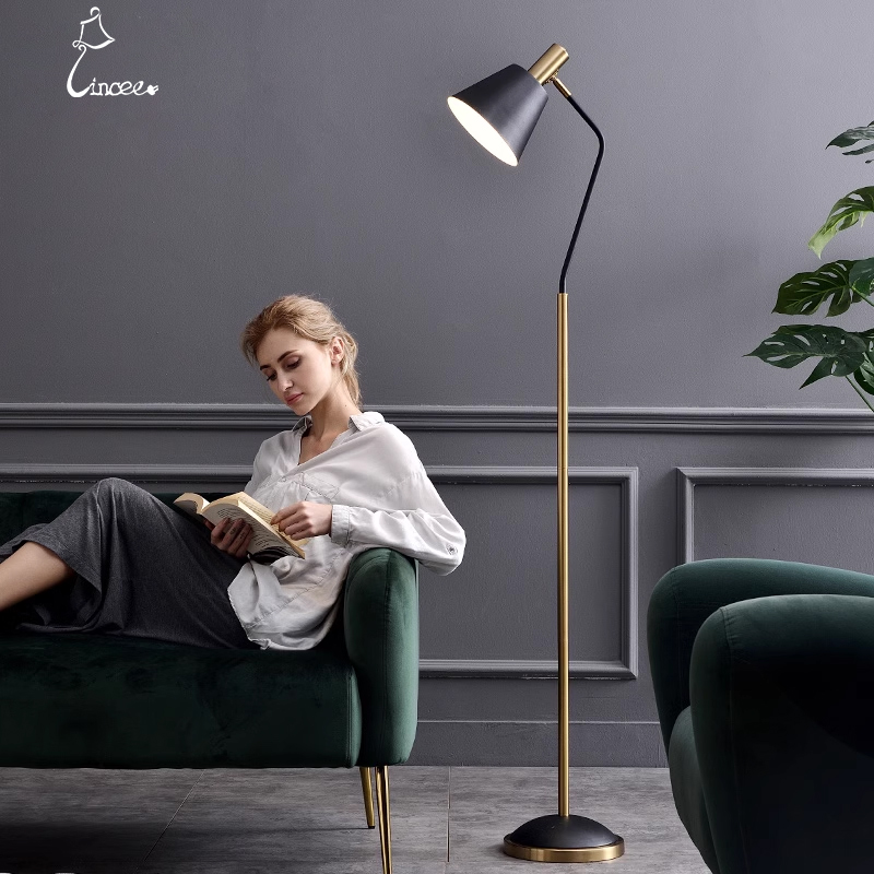 轻奢沙发边北欧风网红落地台灯