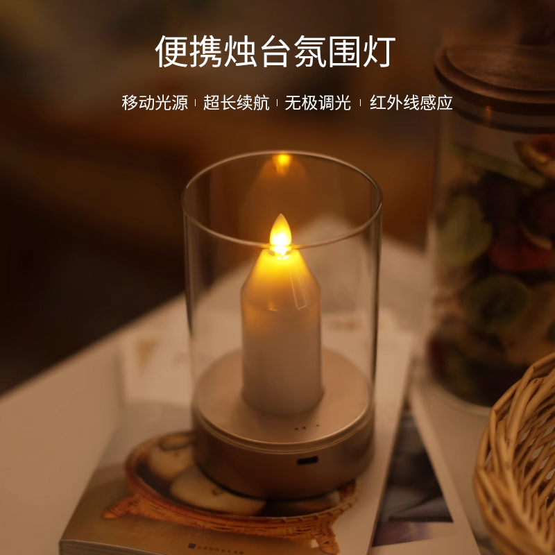 烛光浪漫小夜灯桌面氛围灯