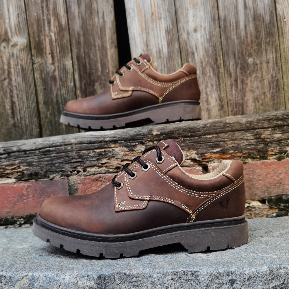 头层牛皮工装真皮防水复古低帮鞋
