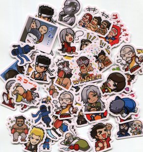 Fighter 自制手帐手机防水动漫diy贴纸 40枚 1392 32款 Virtua