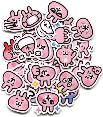 卡娜赫拉的Piske和Usagi 表情貼  自制手帐相册贴纸 40张 Z 1022