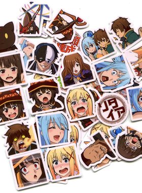 KONOSUBA 为美好的世界献上祝福（全系列）  自制手帐防水贴纸