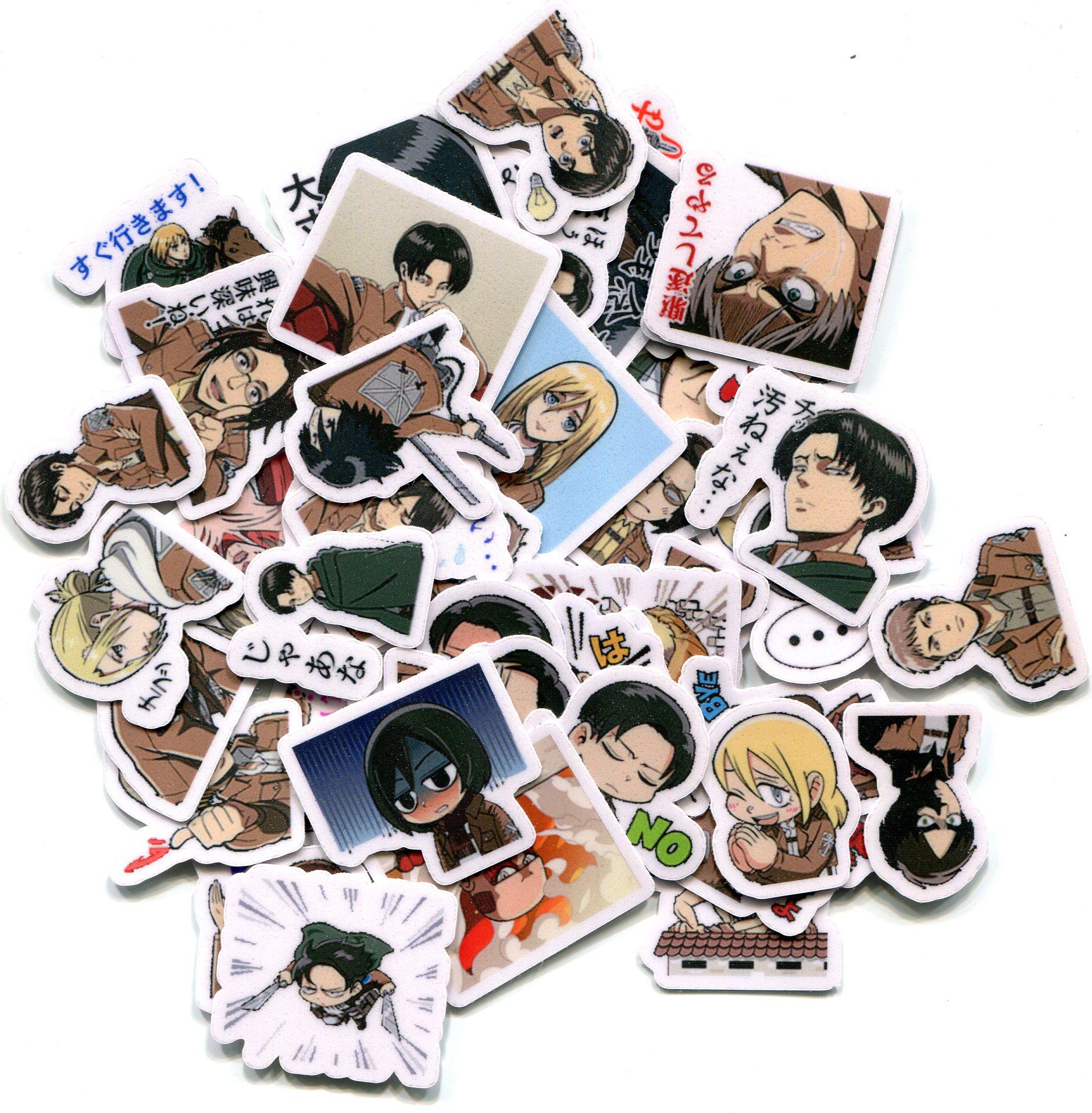 进击的巨人(合) 自制手帐相册动漫贴纸 48张 z 1017