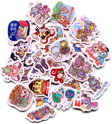 line表情贴纸手帐40张