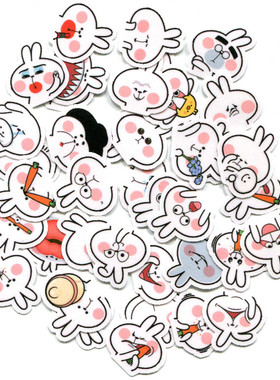 Line表情贴纸 Spoiled Rabbit 系列18 自制手帐贴纸 40枚 Z 520