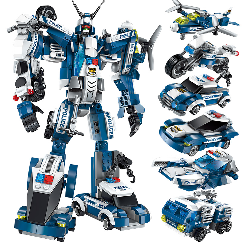 益智拼装机器人积木儿童玩具礼物