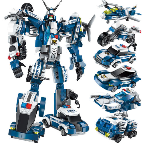 益智拼装机器人积木儿童玩具礼物