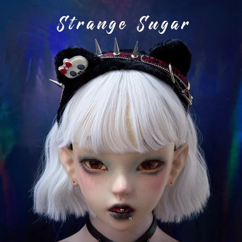 怪糖饰物集原创铆钉毛绒猫耳发箍