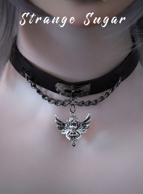怪糖饰物集原创小天使吊坠颈链