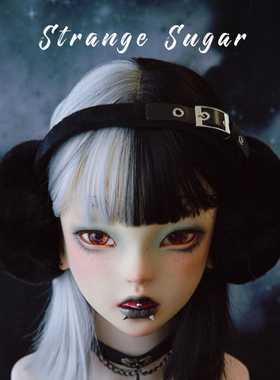 怪糖饰物集原创手工方型皮扣毛绒耳罩耳套发箍秋冬保暖五金黑色