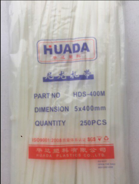 特价促销 华达非标自锁式5*400尼龙扎带 捆扎带厂家直销