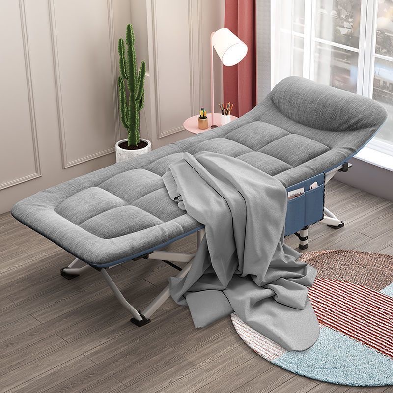 创繁折叠床办公室单人午休躺椅家用简易便携行军床陪护午睡神器