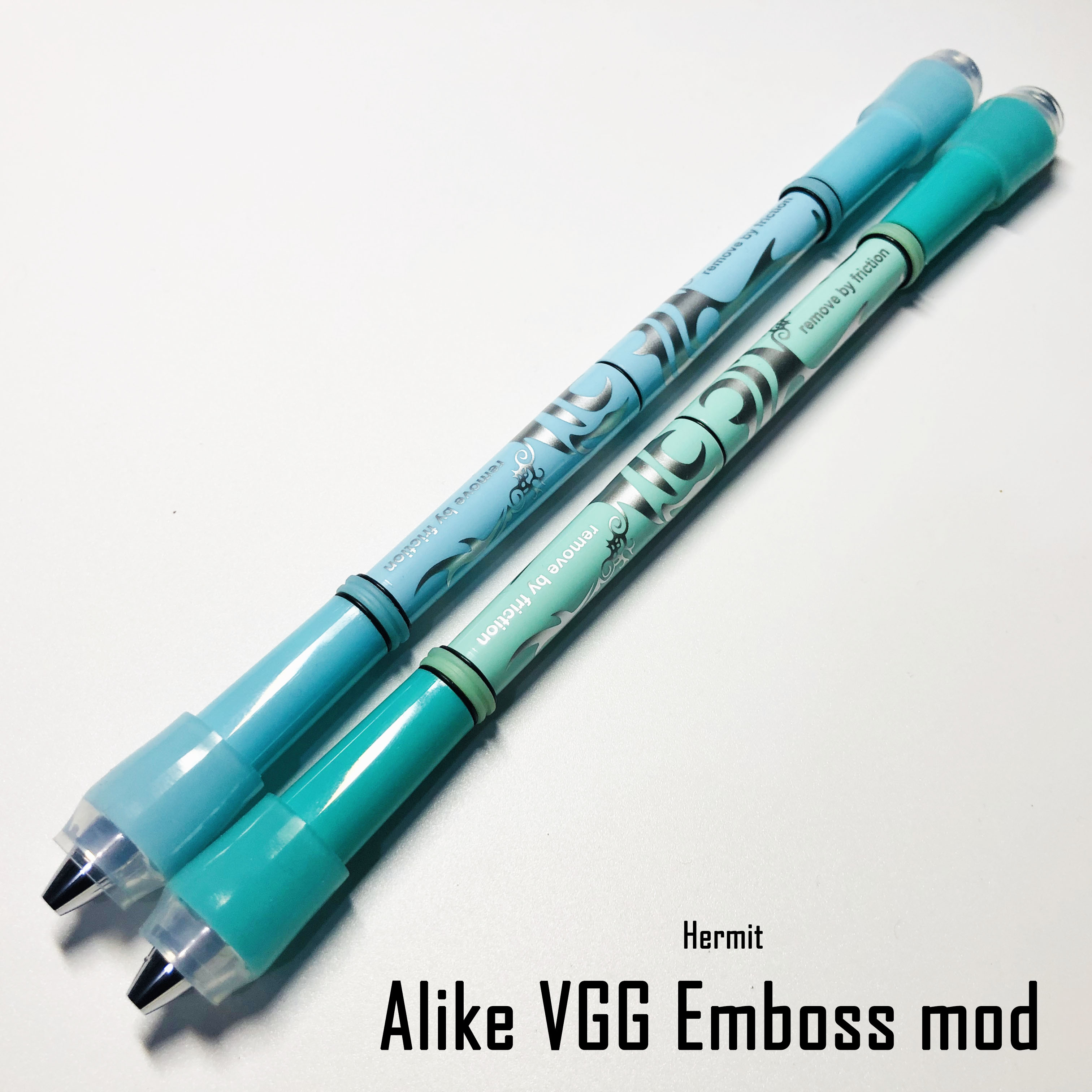 安爷笔铺 龙纹Vgg emboss mod 转笔专用笔 暴力神器 送收纳管