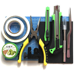 安爷笔铺改笔工具包切割垫美工刀雕刻刀砂纸钳子切管器美纹纸