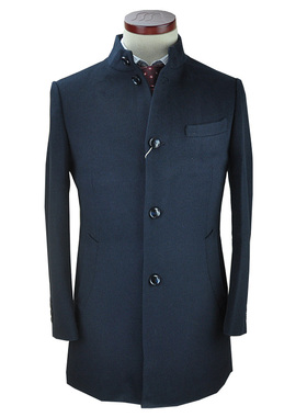Firs/杉杉专柜秋冬新品男士中长款立领时尚毛呢羊毛大衣D665016