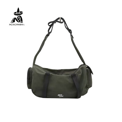 稻草人布包女包2026春季新款休闲单肩斜挎腋下饺子包外出旅行包包