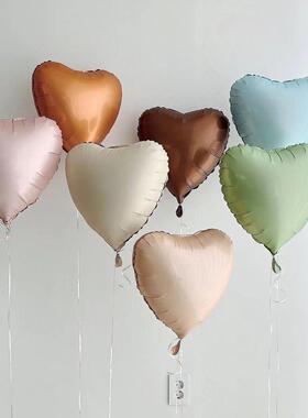 复古韩式奶油爱心气球女孩儿童宝宝周岁ins拍照派对装饰场景布置