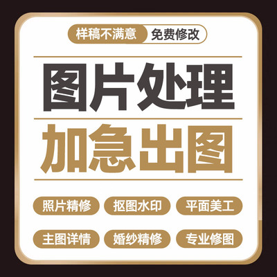 P图片处理专业P人像PS精修图证件照结婚纱照片抠图换背景写真修图