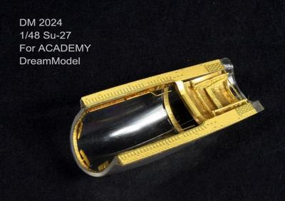 【HY】梦模型DM2024 苏Su-27蚀刻片改造件 for 爱德美2131 1/48