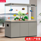 鱼缸客厅大型隔断底滤智能落地超白生态水族箱屏风家用2023新款