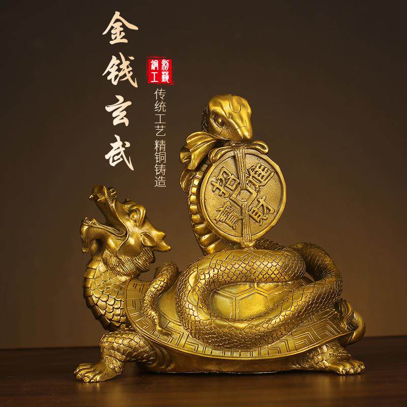 黄铜祝福中式客厅玄关摆件