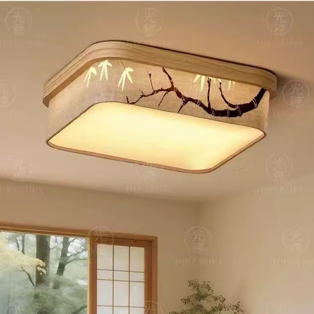 日式森林自然美学吸顶灯