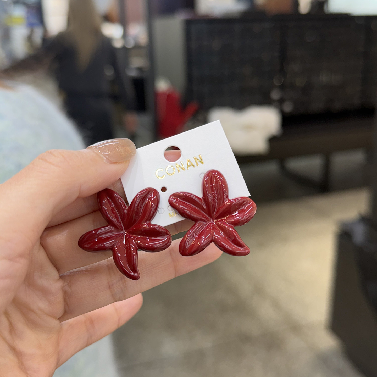 辛欣韩国进口东大门新款红色海星可爱新年气质耳钉耳环女,饰品/流行首饰/时尚饰品新,耳环,淘宝优惠券,粉丝福利购,淘宝优惠卷