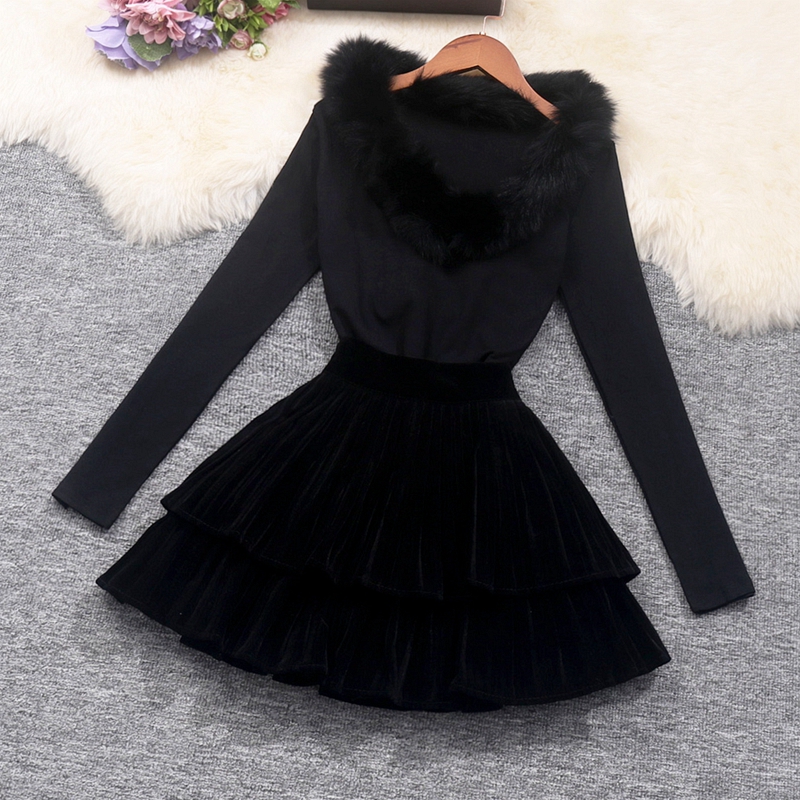 春季毛毛领两件套装超值好物