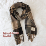 B218-WJ20-P20青年流苏保暖韩式长方形格子冬季围巾百搭新款2023，围巾，星座1613（原B218）