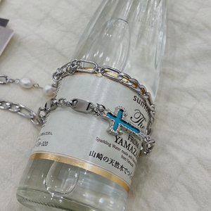 B218-S105-P15钛钢项链新款2023男女潮流个性小众饰品项链图片