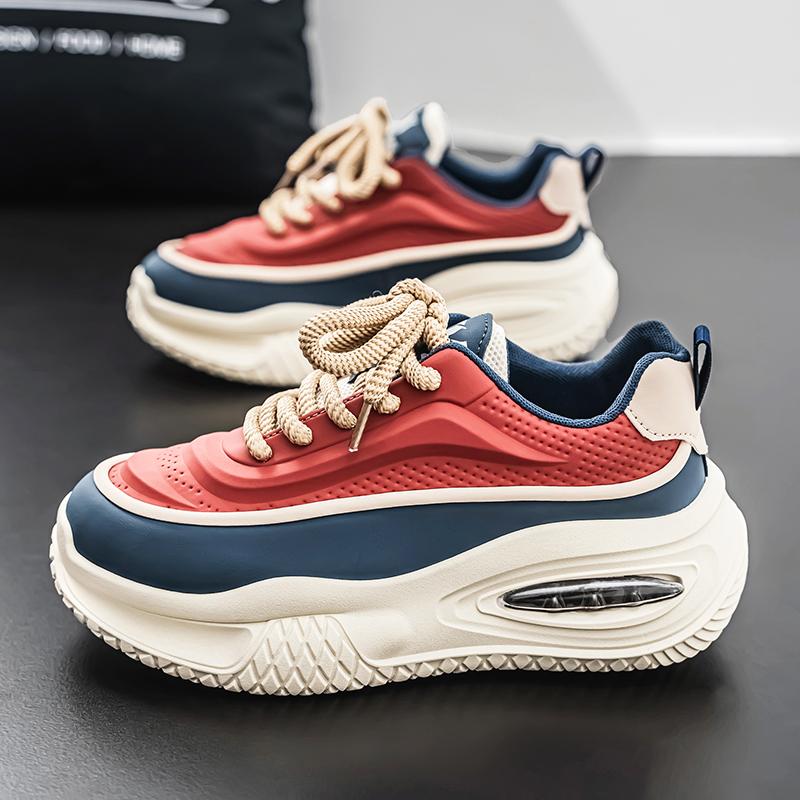 B218-2411-P65秋季新款时尚休闲鞋低帮皮面老爹鞋百搭青年跑步男，男鞋休闲鞋，星座1613（原B218）