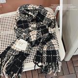 B218-WJ33-P28保暖加厚圣诞绿休闲男女围巾围脖2024冬天新款礼物，围巾，电商B218