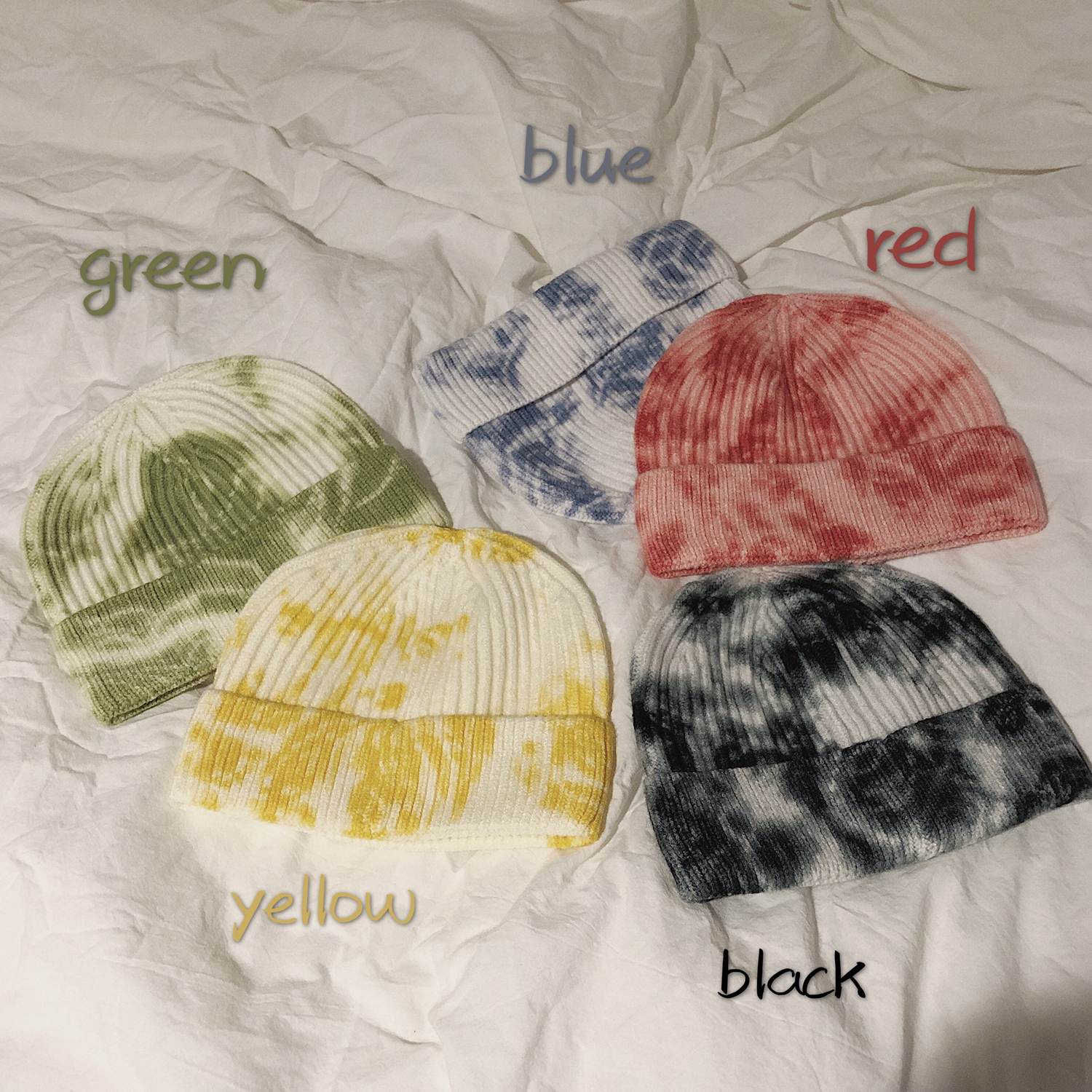 Couple's net red dyed cold Hat Wool Hat