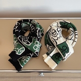 B218-WJ31-P28鳄鱼围巾情侣男女款围脖保暖长方形围巾新冬天潮流，围巾，电商B218