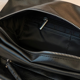 B218-B59-P45斜挎大容量休闲包袋男女黑色pu百搭个性方包单肩潮包，鞋类箱包手腕包，星座1613（原B218）