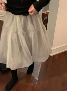 【RS.WHMT】法式氛围感甜美云朵纱纱松紧腰蓬蓬半身裙  XL8253#