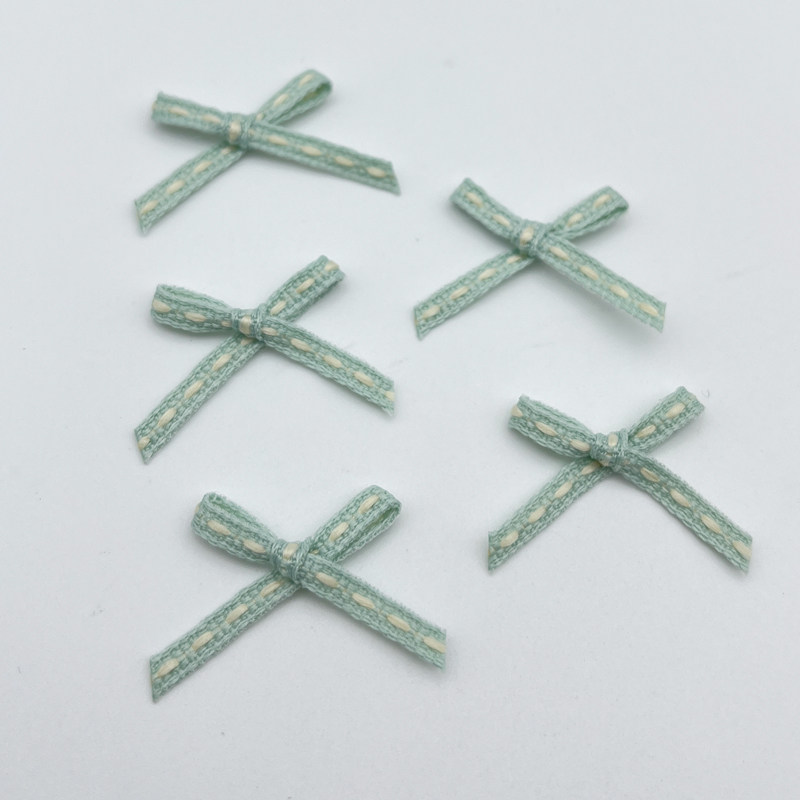 3mm蝴蝶结diy手工材料包娃衣汉服手作跳线丝带糖果色织带缎带吧唧