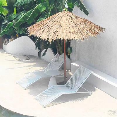 户外躺床别墅游泳池躺椅防水铝合金酒店民宿室外露天海边沙滩躺椅