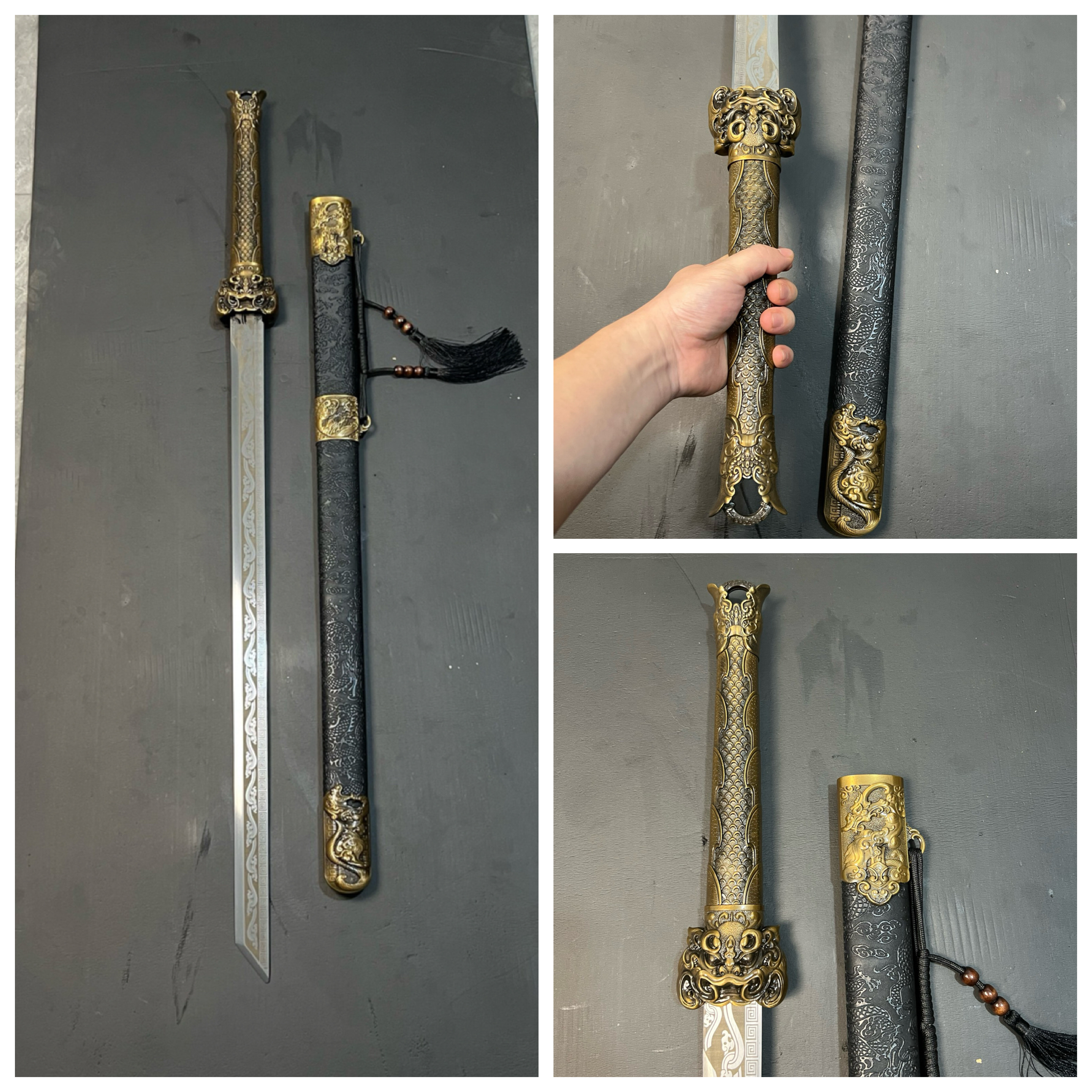 龙泉刀剑高锰钢户外冷兵器唐刀宝刀剑