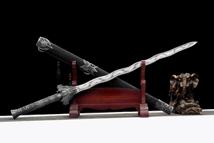 金蛇剑高猛钢正宗龙泉汉剑居家工艺品摆件装饰收藏 未开刃