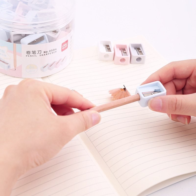 델리 0594 미니 연필깎이 어린이 및 초등학생을 위한 연필깎이